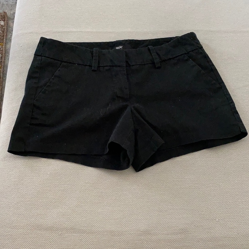 Black Khaki material shorts